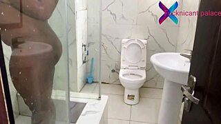 Stepdad watches me shower then fucks me until I squirt.