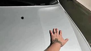 Sneaking Fuck With Curvy Wife In Car, Feeling Excited