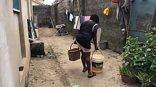 She Couldn't Resist Fucking Those Two Huge Dicks in the Hood