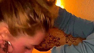 Intimate Closeup Of Wet Sloppy Facefuck And Blowjob