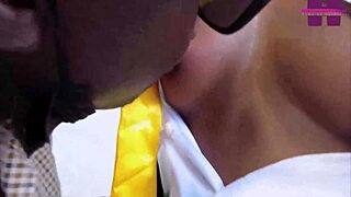 Bad teacher shares student lover in group cowgirl with monster black cock