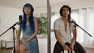 jewelz blue: 'oh yeah, get piped by my blind date with big tits'