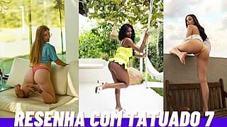 Brazilian prostitute assfucks tattooed guy