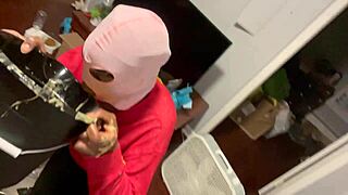 black slave eats puke and rims in this intense session