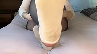 Black Nails On Nylon Feet In Fetish World!