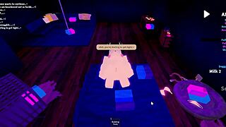 Fucking a little slutty bitch into my freaky room. Roblox style.