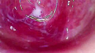 Camera Inside Creamy Juicy Pussy Until Cum Hard