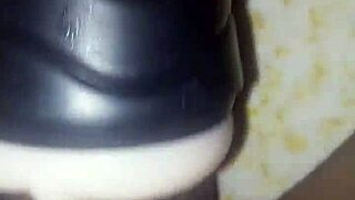 two toys fucking together, cum flowing out. asian arab sex fun?