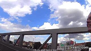 Adorable czech girl teased in supermarket then rode in pov