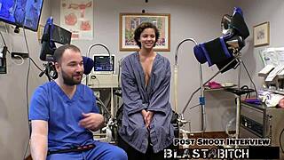 Rebel Wyatt sucks dick twice backstage, spreads pussy for close-up fucking and cum blast