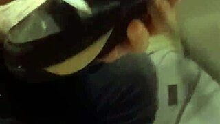 my friend has fun destroying my sneakers in this casual video