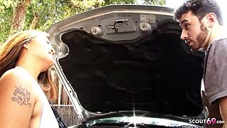 half asian girl leilani li gets picked up and fucked by a white monster cock, it was intense