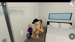 Comendo Duas Putas No Roblox Brookhaven