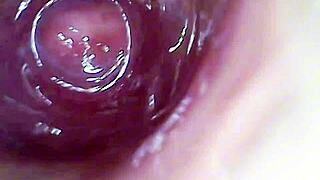 Camera Inside Creamy Juicy Pussy Until Cum Hard