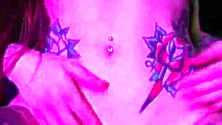 Pink drip from the dildo