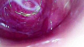 Camera Inside Creamy Juicy Pussy Until Cum Hard