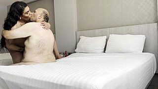 Latina With Big Ass Large Boobs Fucks Big Fat Guy