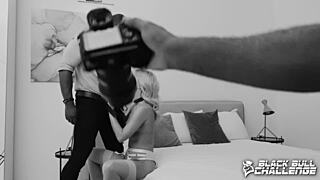 Submissive blonde Candee Licious gets BBC FUCKING backstage