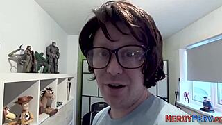 Big tit slut swallows nerd's dick for the first time