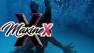 this slutty asian secretary maxine x fucks herself on the desk