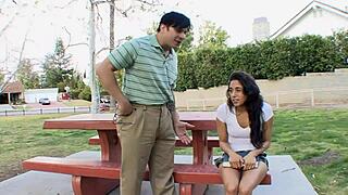 Gia Steel, A Troubled Teen, Gets Her Horny Pussy Pounded In Doggystyle. Deepthroat, Handjob, And Creampie Facial.