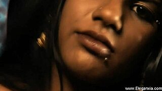 Hot brunette milf teases naked