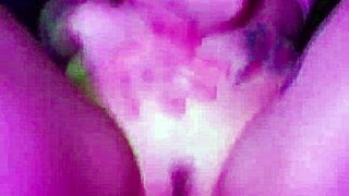 Pink drip from the dildo