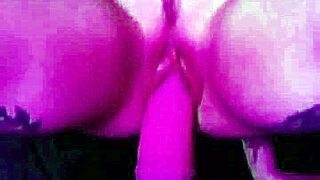 Pink drip from the dildo