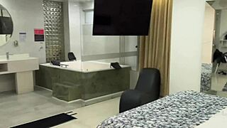 i connected with the hotel guest in her room.