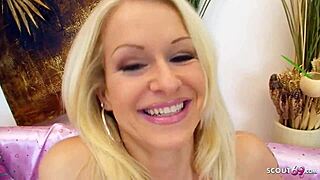blue eyes blonde bombshell pov sex with huge cock stranger