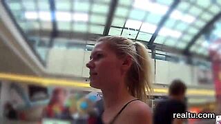 Adorable czech girl teased in supermarket then rode in pov