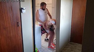 Fucking my neighbor's cheating wife in the gym