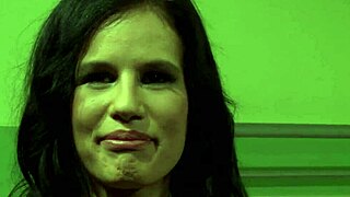 Dominated girl gets creampied in bondage sex.