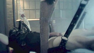 Female Dominatrix Binds And Dominates In BDSM.