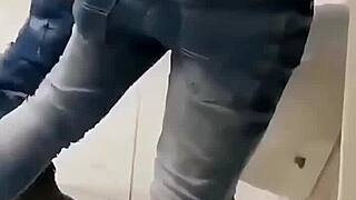 giving ass in school bathroom to two teachers