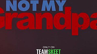 Horny stepgrandpa helps me with school uniform boner