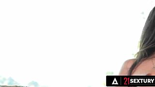 21 sextury shows hot tattooed babe cassie del isla craving all orifices pounded in double penetration rough sex