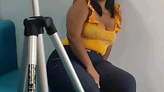 Colombian milf bent over in doggystyle deepthroat fuck by young step-nephew