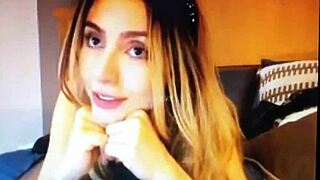 Blonde teen slut delivers intense blowjob in sexy webcam show