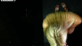 Overwhelmed by Desire for Huge Cumshots, Sophia Swallows Nine at Gloryholetopsecrets Com.