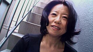 Intense passion as I finger and fuck that sexy Japanese milf's tight asshole deeply.