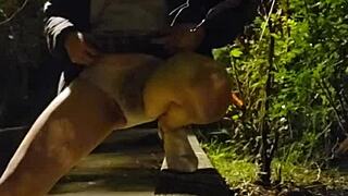 Shemale Ting Xuan Feels So Aroused Outdoors Peeing and Removing Underwear to Masturbate Passionately in Park