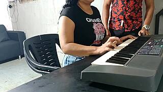 profesor, why punish your young colombian student with bent over doggystyle and muff diving?