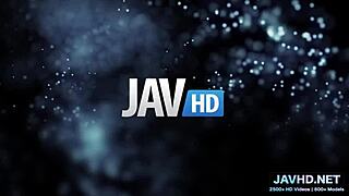 In this casual scene, the Asian babe spreads her legs wide in stockings for some pussy play.