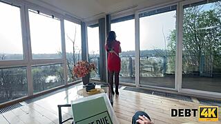 the pregnant czech woman with big natural tits and shaved pussy faces debt surprises in pov