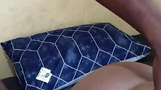 Super Close Up Reveals Wet Tight Black Pussy Details In Intimate View.