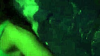 Bound slut endures rough gangbang in outdoor public bondage