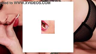 victoria greene sucks cock through gloryhole in british college uniform. she gets drenched in huge cumshot facial and swallows mouthful at milking table.