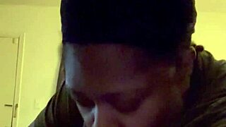 Amateur Bbw With Big Ass And Belly Sucking Huge Black Cock In Bedroom Deepthroat