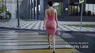 i shortened my dress and stepped out to display it publicly to passersby